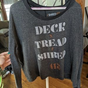 Long sleeve crew neck Shred415